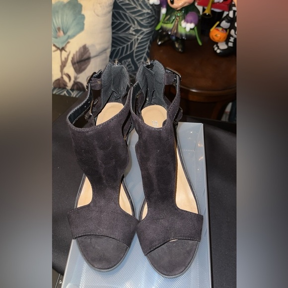 Soda Heels Womens 8.5 Black Zipper - Picture 6 of 8